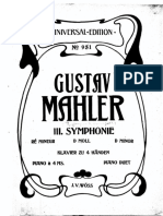 Mahler Symphony No.3 Four Hands