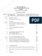 OCN 330 Course Syllabus Marine Energy Mineral Resources