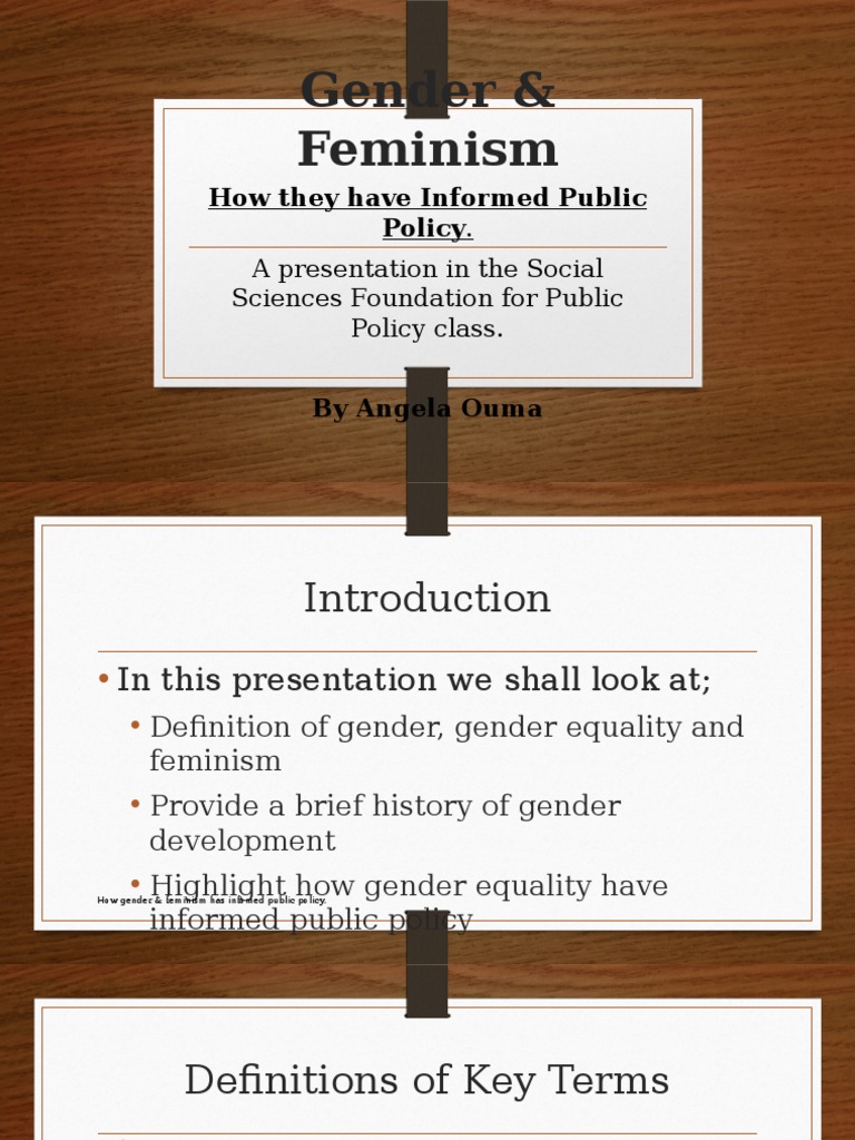 Gender, Feminism, and Public Policy | PDF | Gender And Development | Gender