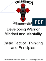Developing Warrior Mindset and Mentality - Basic Tactical Thinking and Principles