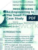 Business Process Re-Engineering in The Small Firm: A Case Study