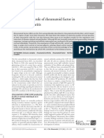 The Pathogenic Role of Rheumatoid Factor in Rheumatoid Arthritis