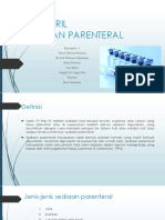 FTS STERIL Sediaan Parenteral