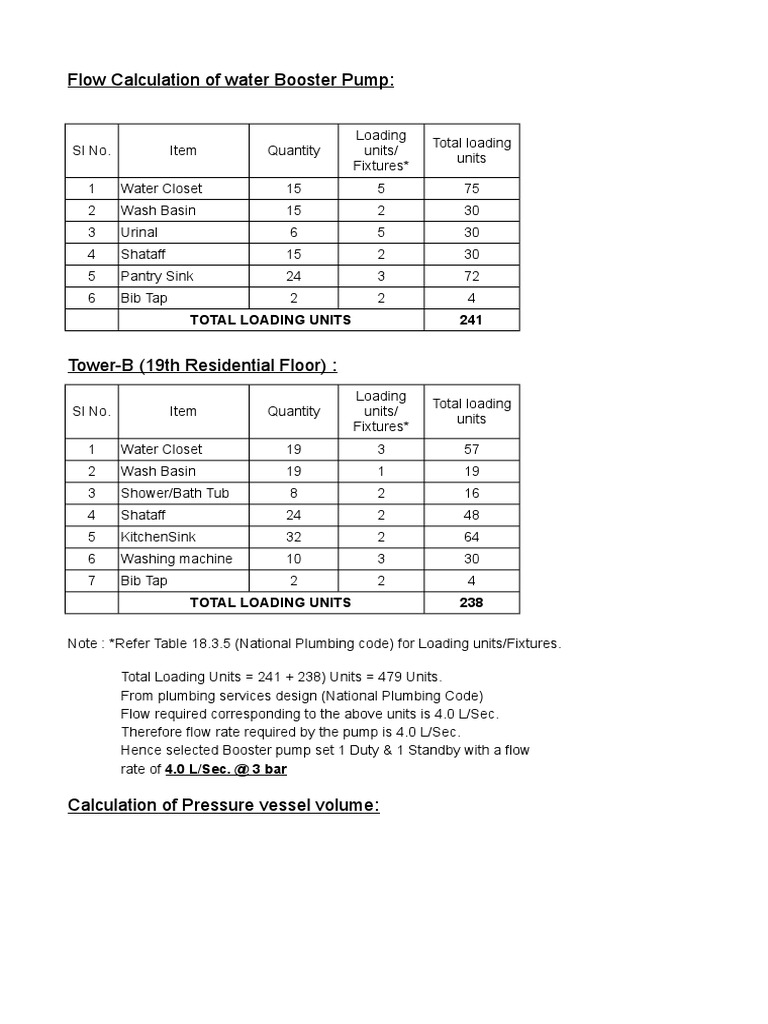 booster-pump-capacity-calculation