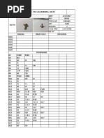 CNC Program Sheet