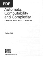 Automata, Computability and Complexity: Elaine Rich