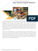 Food and Beverage Industry Analysis Research Report