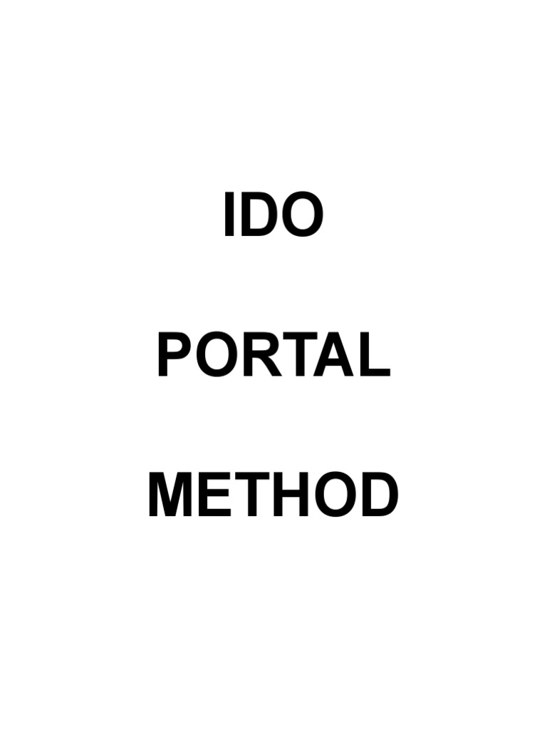 Ido Method | PDF | Flexibility (Anatomy) | Foot