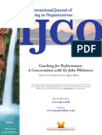 Coaching For Performance A Conversation With Sir John Whitmore by Mura 2003 PDF