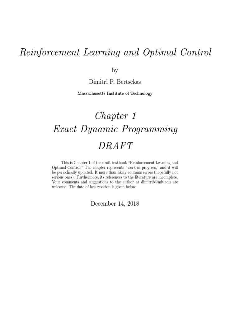 RL Monograph1 | PDF | Dynamic Programming | Mathematical Optimization