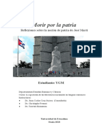 José Martí - Patria - Nación - Morir Por La Patria