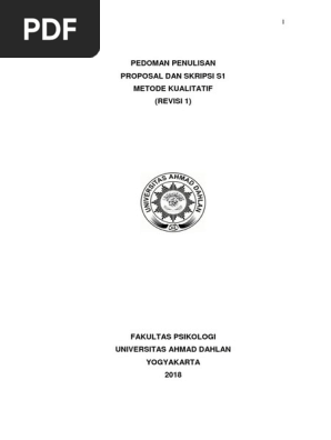 Panduan Skripsi Kualitatif Revisi 1 Feb 2018 Pdf