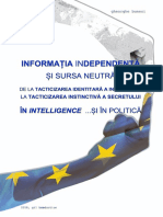 Gheorghe Buneci Informația În Intelligence ... Și În Politică