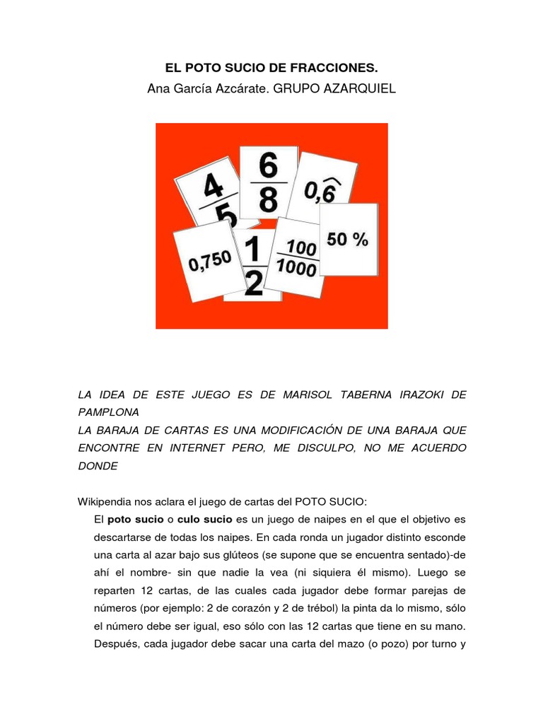 el culo juego de cartas