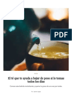 El Té Que Te Ayuda A Bajar de Peso Si Lo Tomas Todos Los Días - Soy Carmín