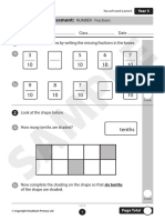 Number Fractions Year3