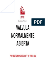 Valvula Normalmente Abierta: Protection and Security of Fires Spa