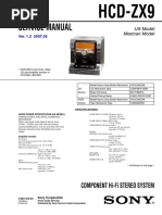 tytrack Sony hcd-fc8, fc9 PDF | PDF | Compact Disc | Video