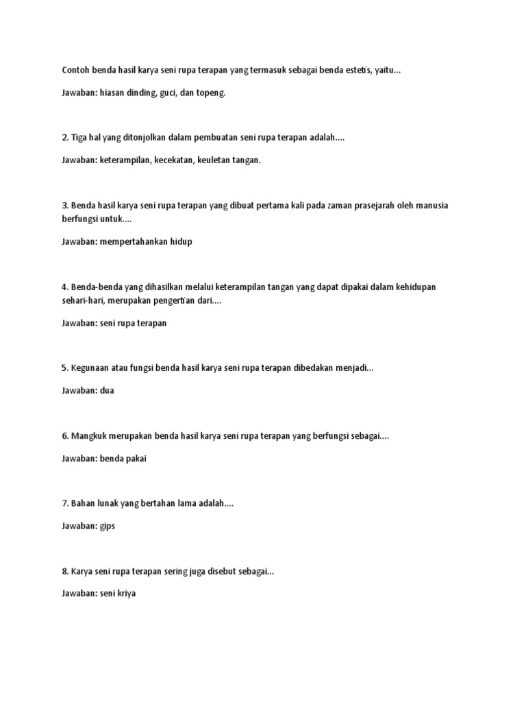 Soal Sebudaya