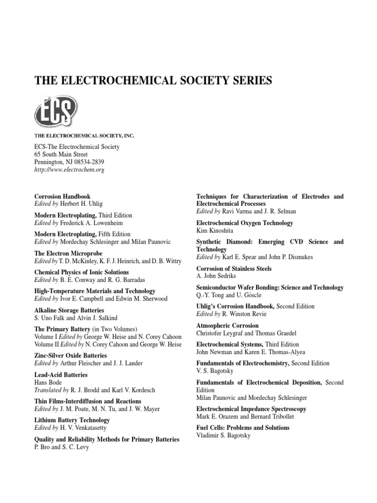 Uhligs Corrosion Handbook 4 | PDF | Electrochemistry | Corrosion