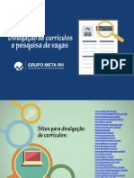 Divulgação de Currículo e Pesquisa de Vagas 2018 PDF