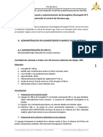 NOSEMOSIS Protocolo Administración de Fumagilina y Desinfección