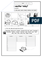 Hows The Weather Worksheet Templates Layouts 96247