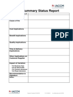 9026 Iaccm Template Summary Status Document v10 120916