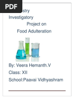 Investigatory Project On Food Adulteration - Class 12 Chemistry | PDF ...