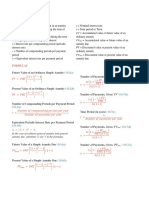 Ch.10 Formulas