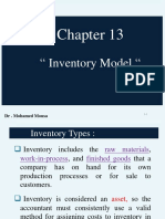 " Inventory Model ": DR - Mohamed Mousa