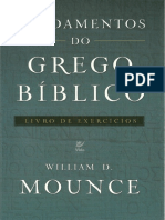 Fundamentos Do Grego Biblico Livro de Exercicios William D Mounce PDF