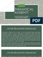 Mathematical Anxienty