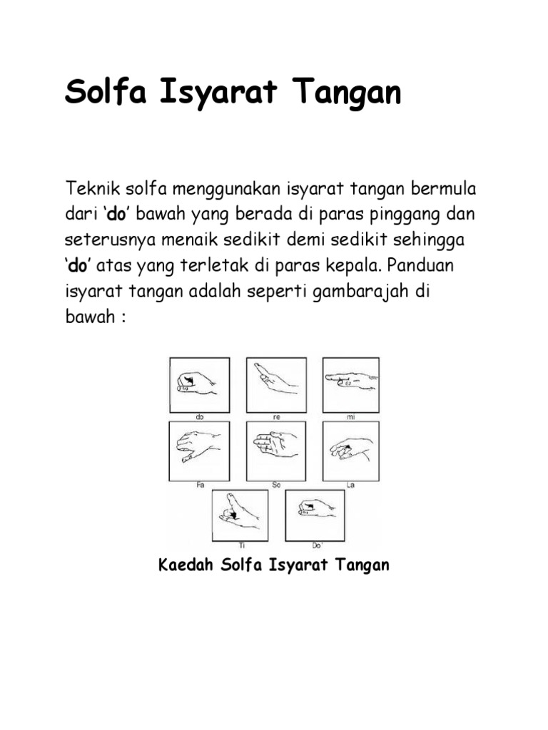 Isyarat Tangan Pdf