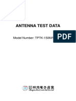 Antenna Test Data - TPTK 150MW 6.6R