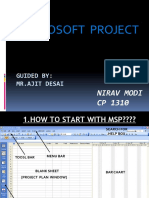 Microsoft Project: Guided By: MR - Ajit Desai