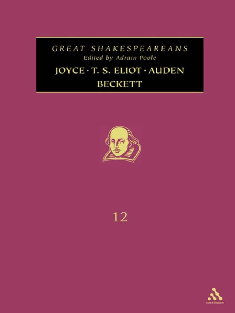 Great Shakespeareans PDF James Joyce T