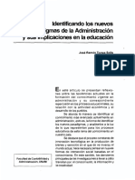 Torres, J. Identificando Los Nuevos Paradigmas de La Administracion