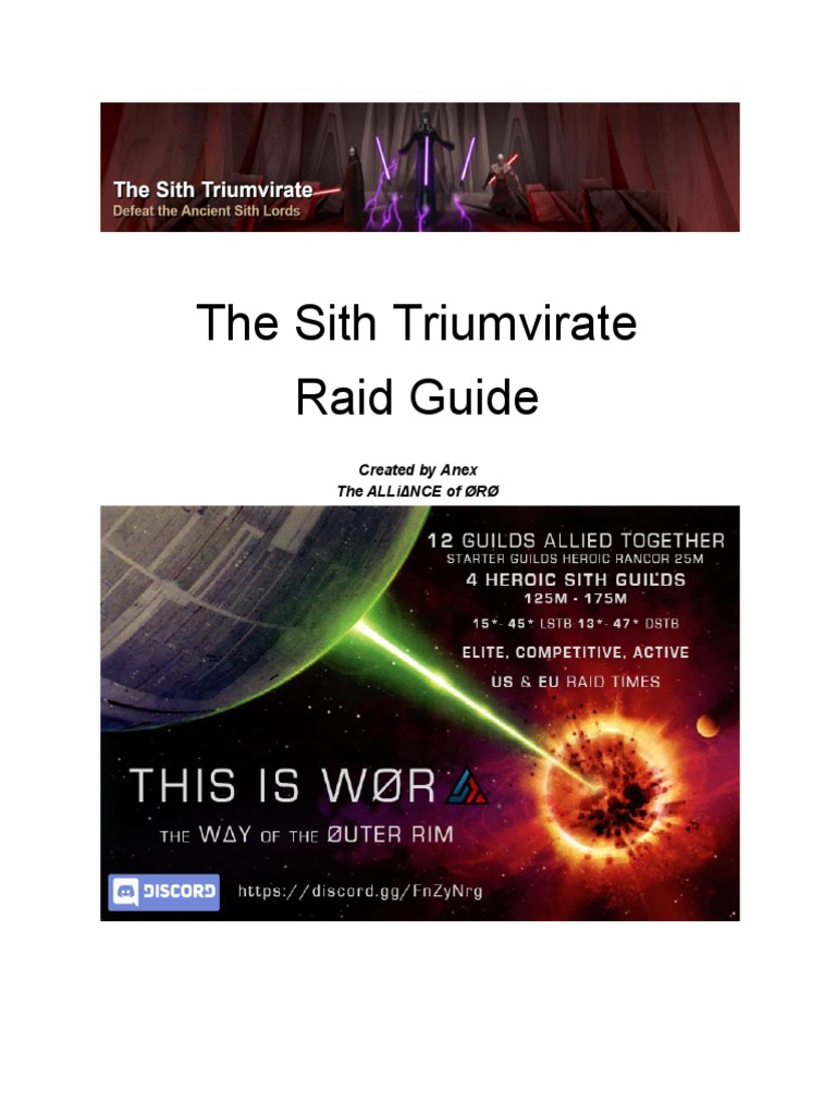 Sith Raid - Teams and Strats, PDF, Jedi