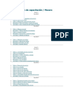 Plan de Capacitación Mesero Bartender