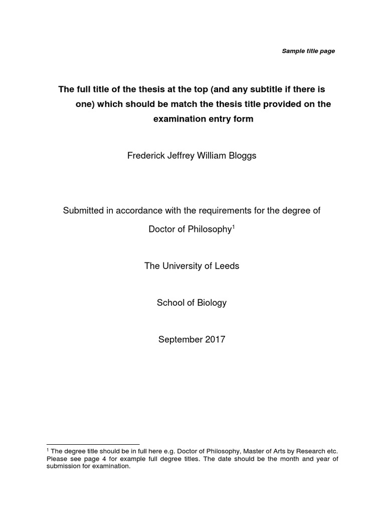 example of dissertation title page