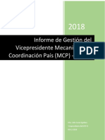 Informe de La Vicepresidencia MCP Bolivia