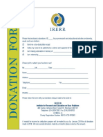 IRERR Donation Form 2018