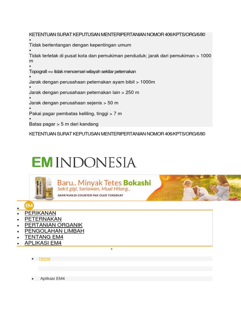 Em4 Pengolahan Limbah | PDF