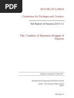 The Conduct of Baroness Morgan of Huyton