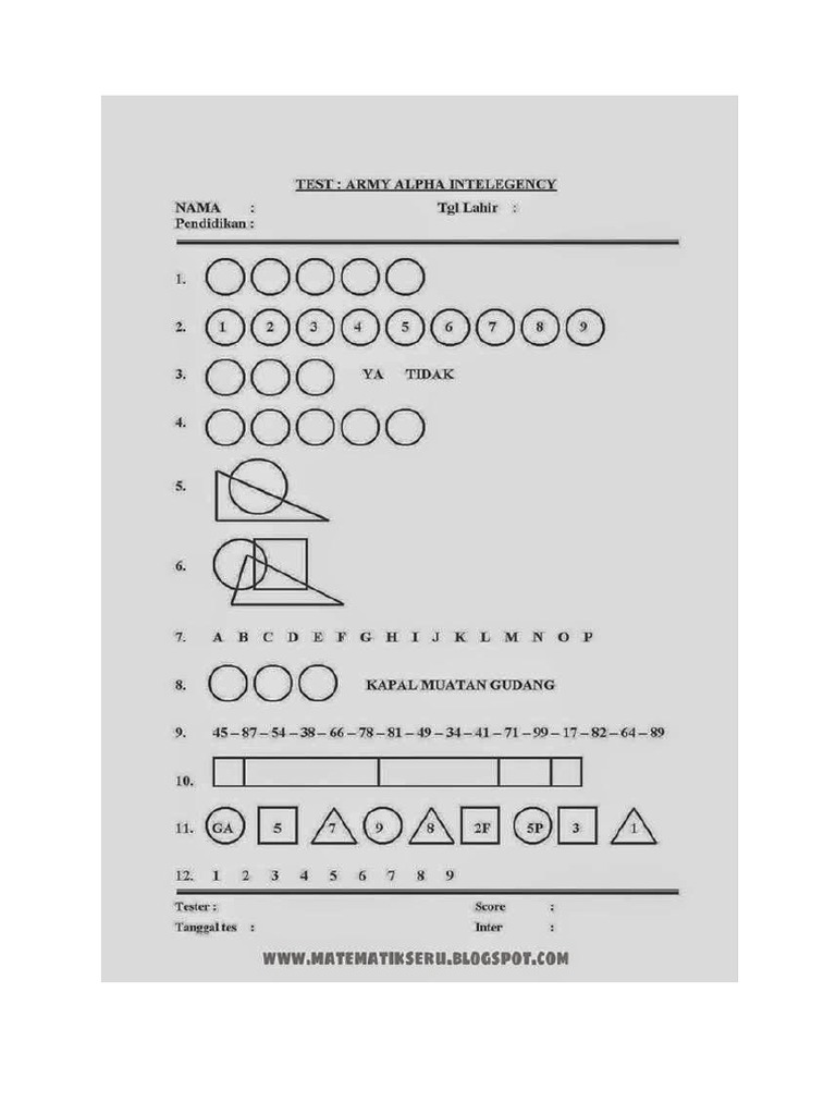 Contoh Soal Psikotest Beserta Cara Pengerjaanya Contoh Soal Psikotest Beserta Cara Pengerjaanya