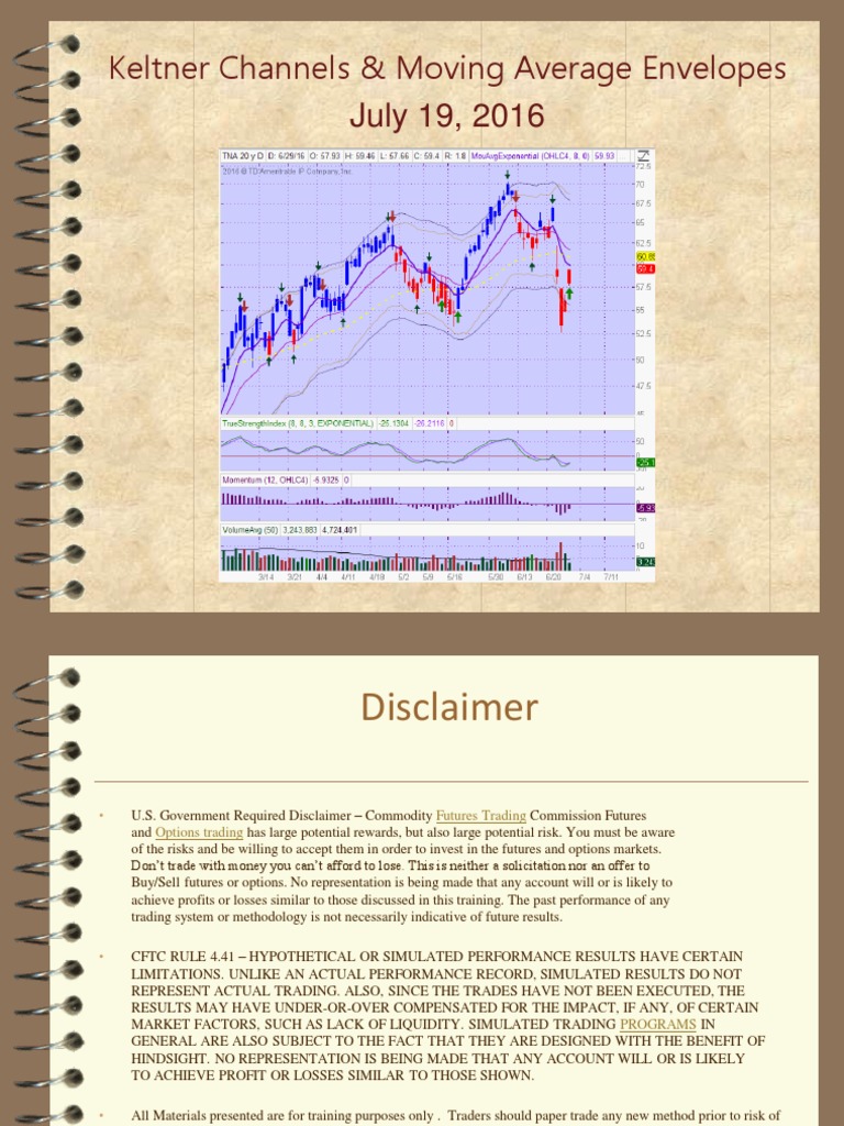 Keltner Channels Trading Strategies | PDF | Futures Contract ...