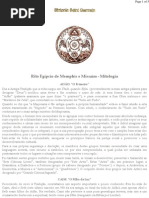 Rito Egípcio de Memphis e Misraïm - Mitologia