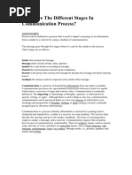 Download What Are the Different Stages in Communication Process by Ale Araneda SN39624993 doc pdf