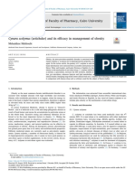 Bulletin of Faculty of Pharmacy, Cairo University: Cynara Scolymus (Artichoke) and Its Efficacy in Management of Obesity